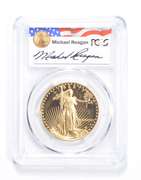 PR69 DCAM 1991-W $50 American Gold Eagle 1 Oz Fine Gold Reagan - PCGS