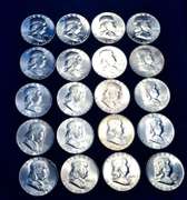 Roll of BU  Franklin Half  Dollars 1961