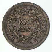 1854 Braided Hair Large Cent