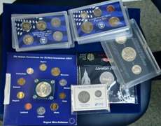 Estate Lot of Coins in Special Holders