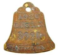 1926 Dog Tax Tag - Maryland