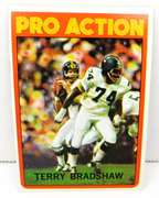 1972 Terry Bradshaw Pro Action Football Card