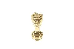 9K Yellow Gold 3D Queen Elizabeth Head Bust Royalty Charm/Pendant