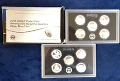 2014 SILVER QUARTER PR. SET & 2012 SILVER QUARTER PR. SET  NO BOX