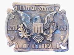 United States Bicentennial Belt Buckle