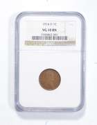 VG10 BN 1914-D Lincoln Wheat Cent - Graded NGC