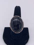 Gorgeous Natural Gemstone & Silver Cocktail Ring