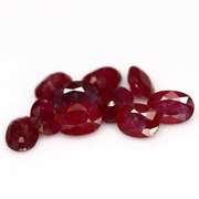 Simply gorgeous deep blood red 11.09ct Ruby set