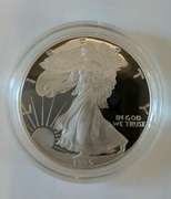1987 S &1995 Proof Silver Eagles With Boxs Papers