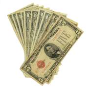 10 Clean  $5 Red Seal  US Notes