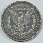 Razor-sharp 1891-CC Morgan Silver Dollar in AU