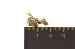 9K Yellow Gold 3D Queen Elizabeth Head Bust Royalty Charm/Pendant