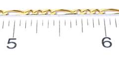 Nice Figaro Bracelet in 14KT Yellow Gold