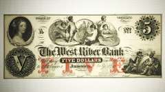Crisp Exceptional 1800's $5 West River Bank Jamaica Vermont!