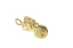 9K Yellow Gold 3D Queen Elizabeth Head Bust Royalty Charm/Pendant