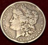 1891 CC Morgan Dollar Circulated