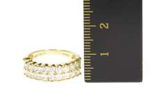 14K Yellow Gold Tiered Princess Travel Wedding Band Ring