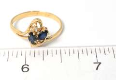 Captivating Sapphire & Diamond Ring in 14KT Yellow Gold