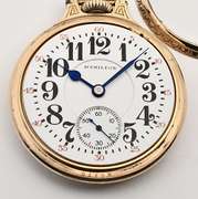 Attractive Hamilton Gold Filled Pocket Watch