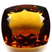 Stunning 24.73ct deep Madeira created Citrine
