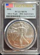 2016 Sliver Eagle PCGS MS70 First Strike