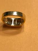 MENS 14K GOLD DIAMOND BAND / RING