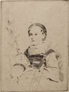 EDGAR DEGAS MLLE NATHALIE WOLONSKA C.1920