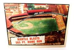 1961 Mantle Blasts 565 Ft. Home Run Baseball Card