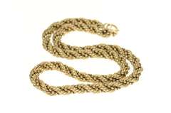 Gold Filled 6.1mm Thick Rope Ball Chain Twist Link Necklace