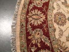 HAND KNOTTED ZIGHLER RUG ROUND 8X8