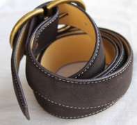 Classy Fine Quality Suede Belt, Made In Italy