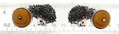 Sterling Silver African Woman Profile Earrings