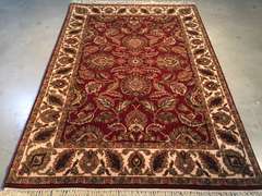 HAND KNOTTED JAIPUR RUG 4.2x6.2
