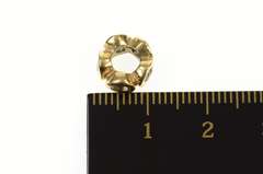 14K Yellow Gold Pandora Lights Aquamarine Spacer Retired Charm/Pendant