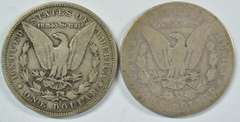 Scarce 1899-S & 1902-S Morgan Silver Dollars