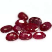 Simply gorgeous deep blood red 11.09ct Ruby set