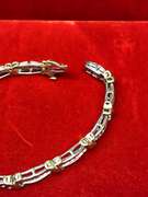 ladies two tone diamond bracelet 2.00 carat tw.