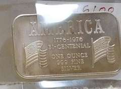 1 Oz Silver Ingot PRF, America - BiCen