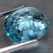 Glittering 2.70ct diamond luster blue Zircon