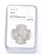 MS62 1833 Capped Bust Half Dollar - Graded NGC