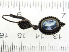 Sterling Silver Blue Topaz Drop Earrings