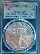 2016 Sliver Eagle PCGS MS70 First Strike