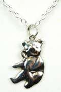 Sterling Silver Teddy Bear Pendant & Chain
