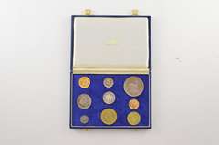 1964 South Africa 9 Coin Mint Set Box