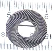 Sterling Silver Beau Sterling Signed Round circle Pin Brooch