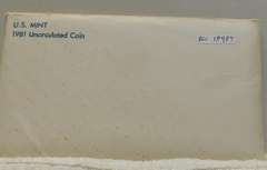 1981 Mint (Unc) Set, w/3 SBA Dols.