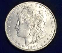 1887 UNC Morgan Dollar