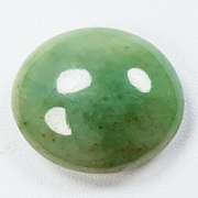 High luster 6.75ct mossy green Jadite Jade cabochon