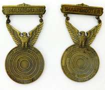 2 NRA American Rifleman Medals
