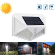 100 LED Solar PIR Motion Sensor Wall Light